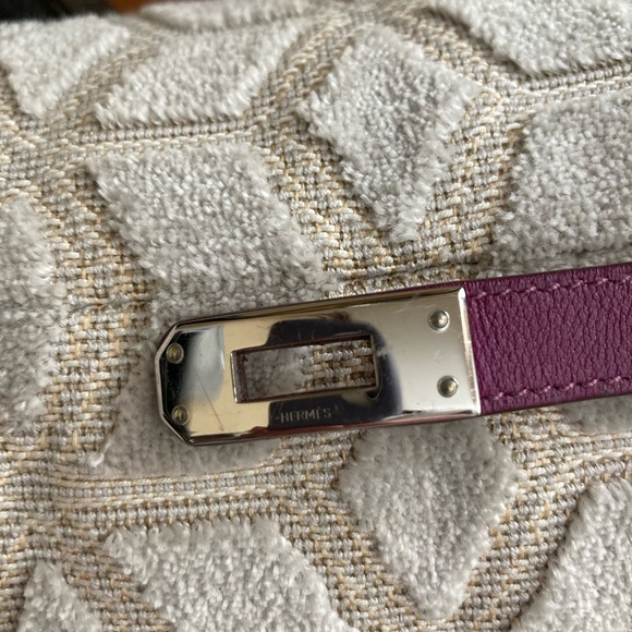 Hermès Kelly double tour bracelet silver anemone - Picture 10 of 12